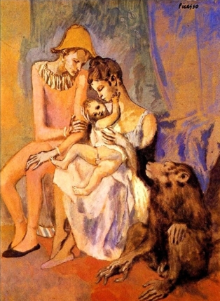 La famiglia di acrobati con scimmia, 1905 - Picasso